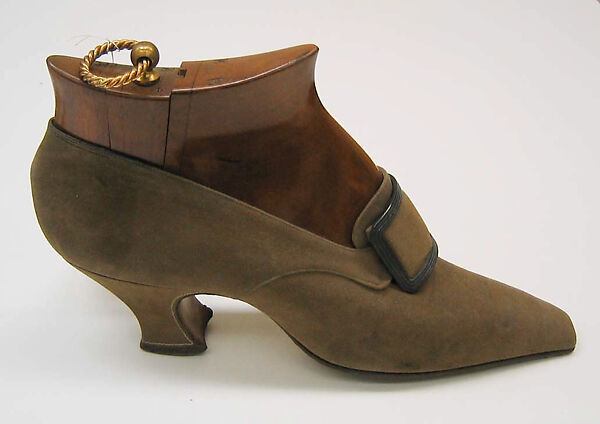 Pumps, Pierre Yantorny (Italian, 1874–1936), leather, silk, French