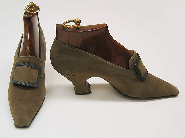 Pumps, Pierre Yantorny (Italian, 1874–1936), leather, silk, French 