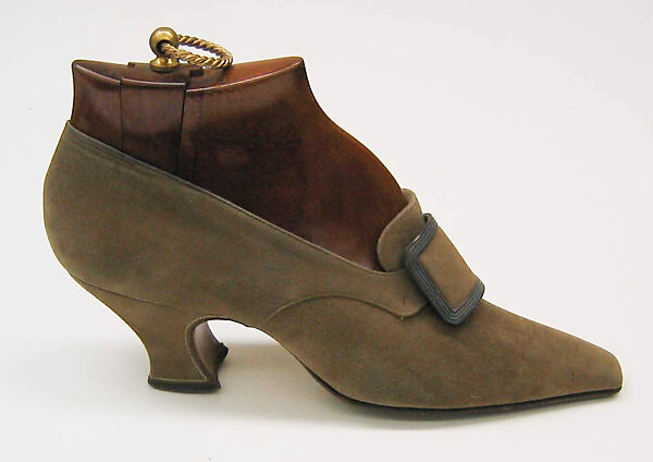 Pumps, Pierre Yantorny (Italian, 1874–1936), leather, silk, French