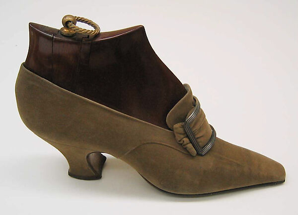 Pumps, Pierre Yantorny (Italian, 1874–1936), leather, silk, French