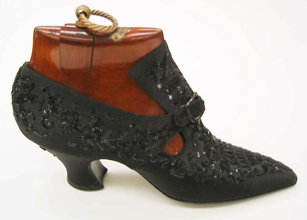 Pumps, Pierre Yantorny (Italian, 1874–1936), leather, silk, French