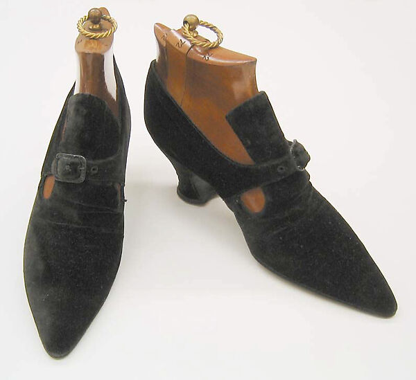 Pumps, Pierre Yantorny (Italian, 1874–1936), leather, silk, French 