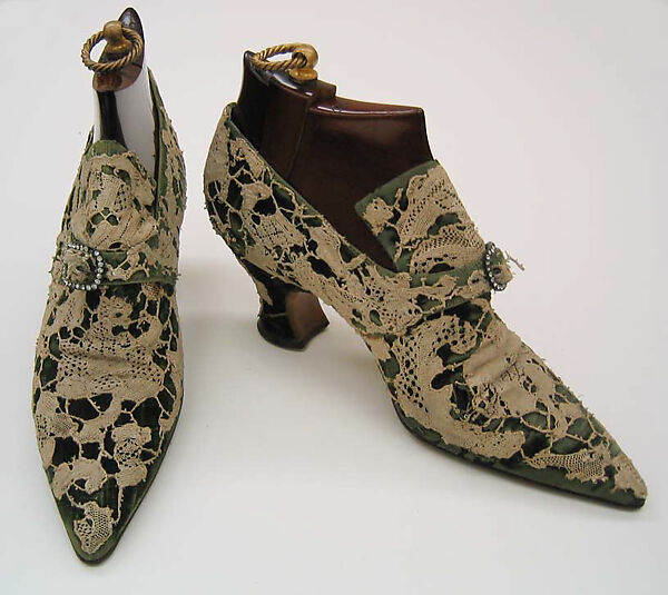 Pumps, Pierre Yantorny (Italian, 1874–1936), leather, silk, French 