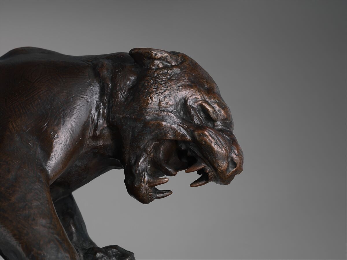 A Jaguar, Edward Kemeys (American, Savannah, Georgia 1843–1907 Washington, D.C.), Bronze, American