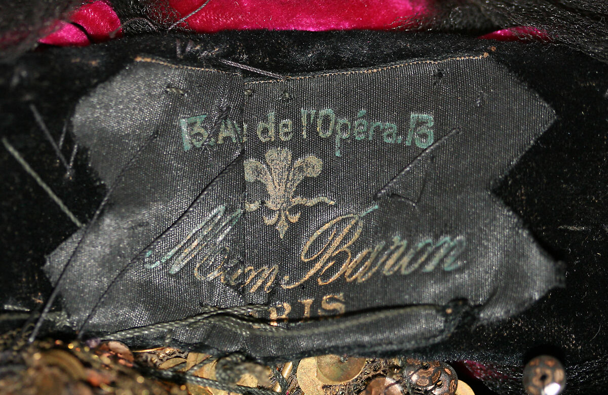 Hat, silk, cotton, plastic, French