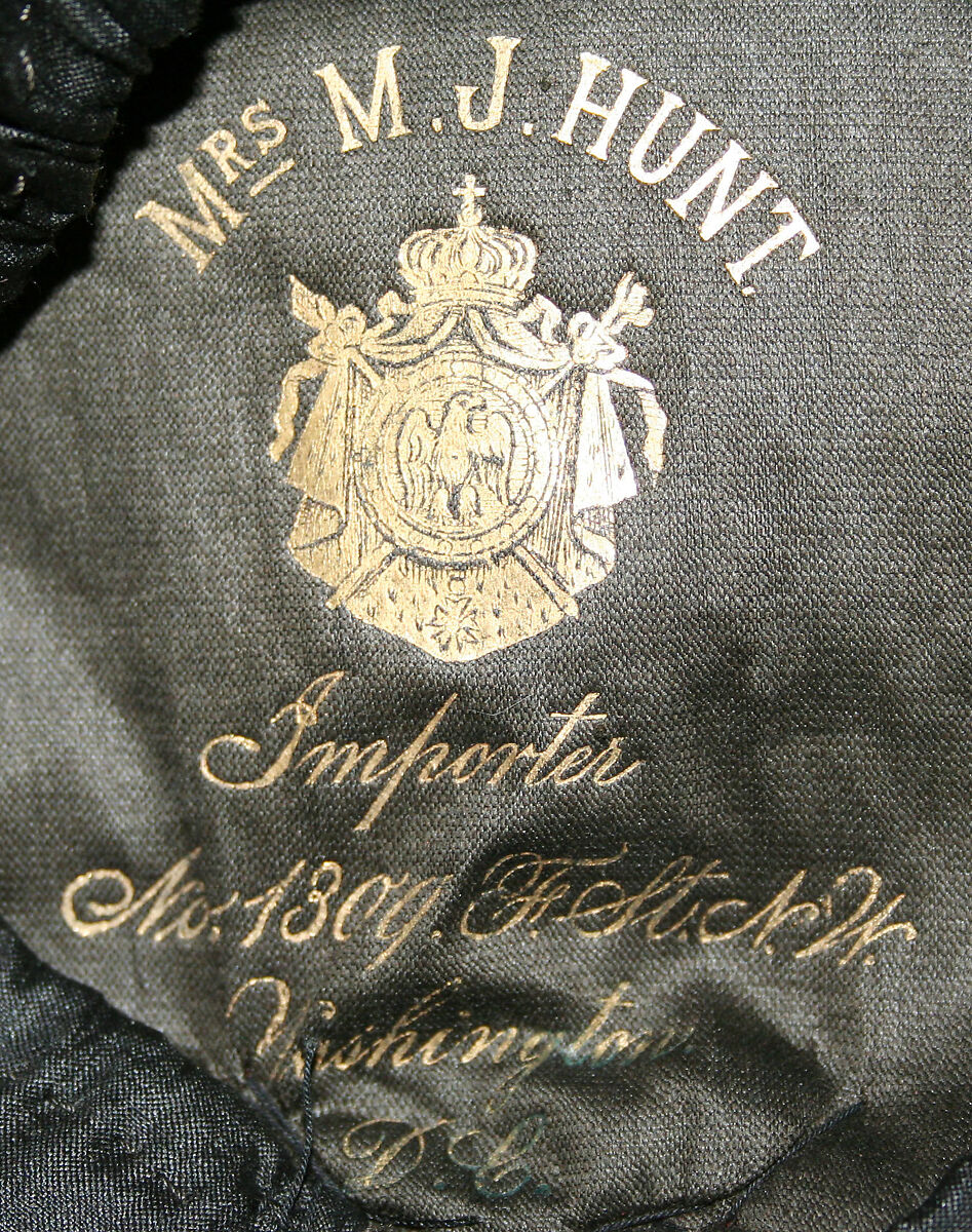 Bonnet, silk, American