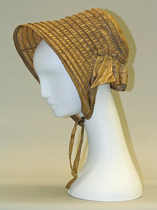 Bonnet, silk, American 