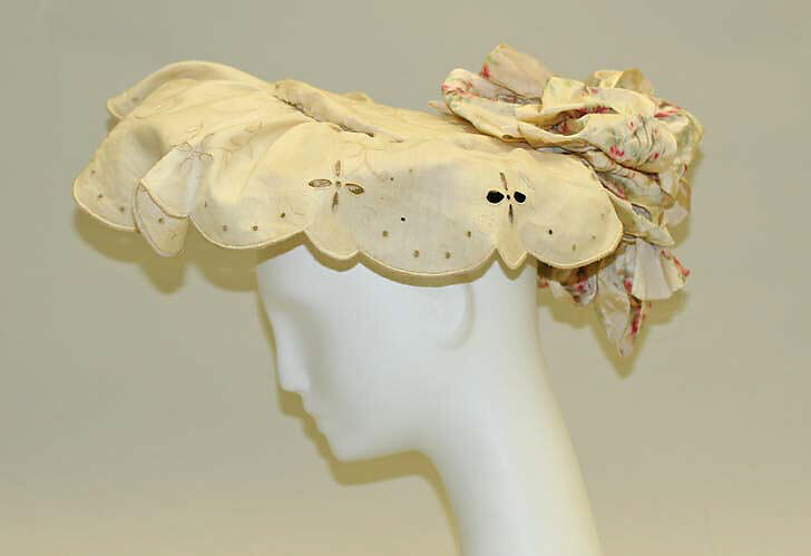 Hat, linen, silk, cotton, American or European 