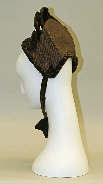 Bonnet, silk, American or European 