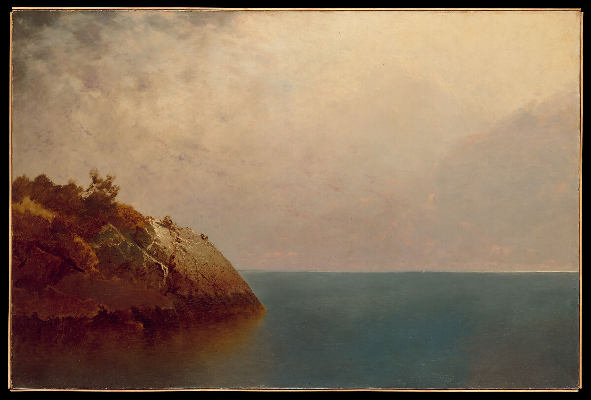 A Foggy Sky, John Frederick Kensett (American, Cheshire, Connecticut 1816–1872 New York), Oil on canvas, American