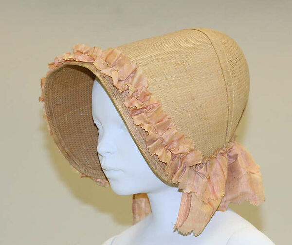 Bonnet, straw, American 