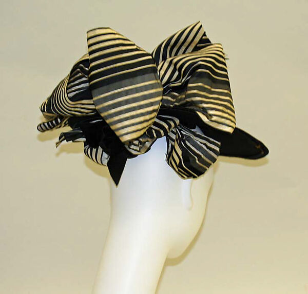 Hat, H. O'Neill &amp; Co. (American, New York), wool, silk, American