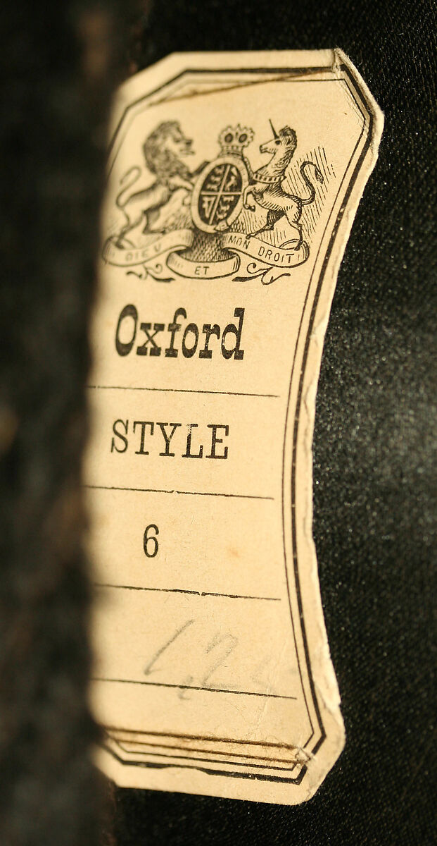Riding hat, silk, cotton, British
