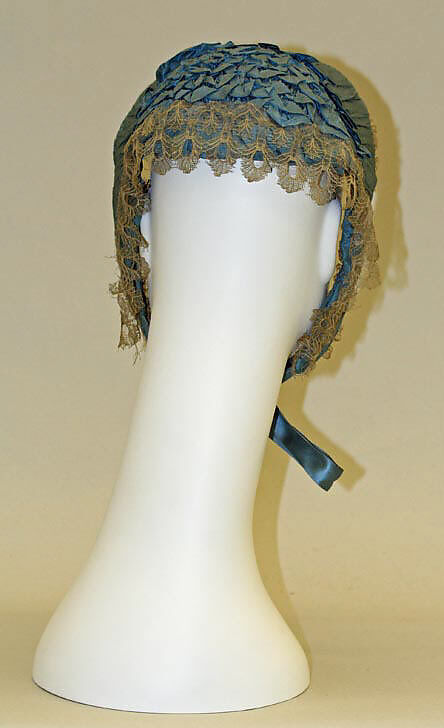 Bonnet, silk, American or European