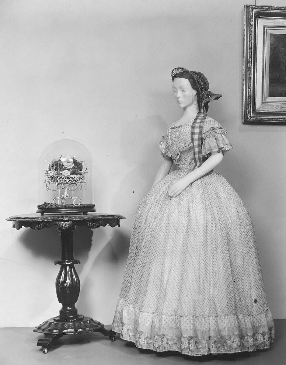 Bonnet, straw, horsehair, American or European