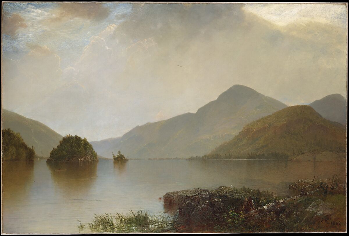 Lake George, John Frederick Kensett  American, Oil on canvas, American