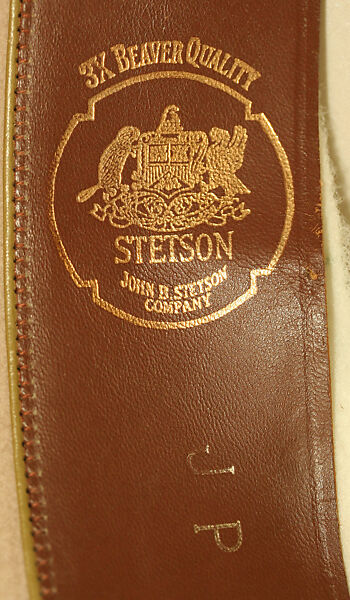 Cowboy hat, Stetson (American, founded 1865), wool, American