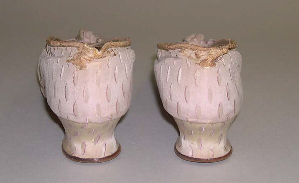 Slippers, J. &amp; J. Slater (American), silk, leather, American