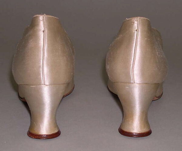 Evening shoes, Arthur Burt (American), silk, glass, American