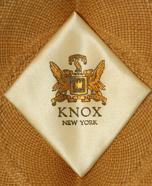 Panama hat, straw, silk, American