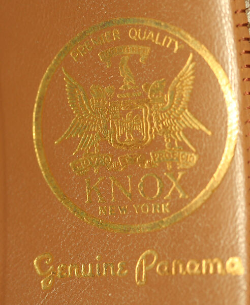 Panama hat, straw, silk, American