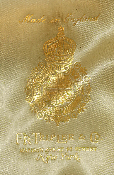 Homburg, F. R. Tripler &amp; Co. (American), wool, silk, British