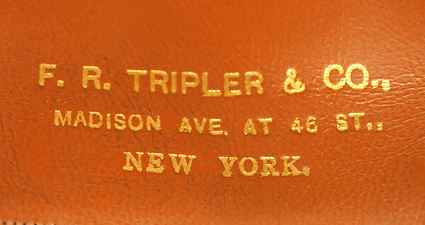 Homburg, F. R. Tripler &amp; Co. (American), wool, silk, British