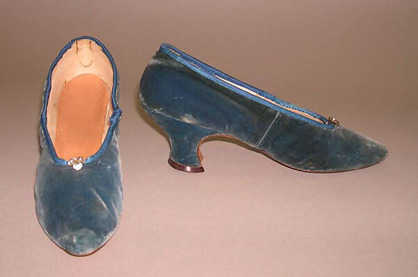 Slippers, C. Moykopf (British), silk, British 