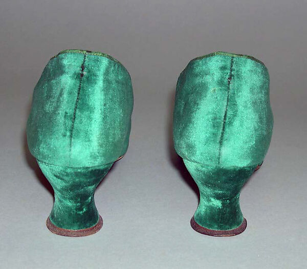 Evening slippers, J. &amp; J. Slater (American), silk, leather, metal, rhinestones, wood, American