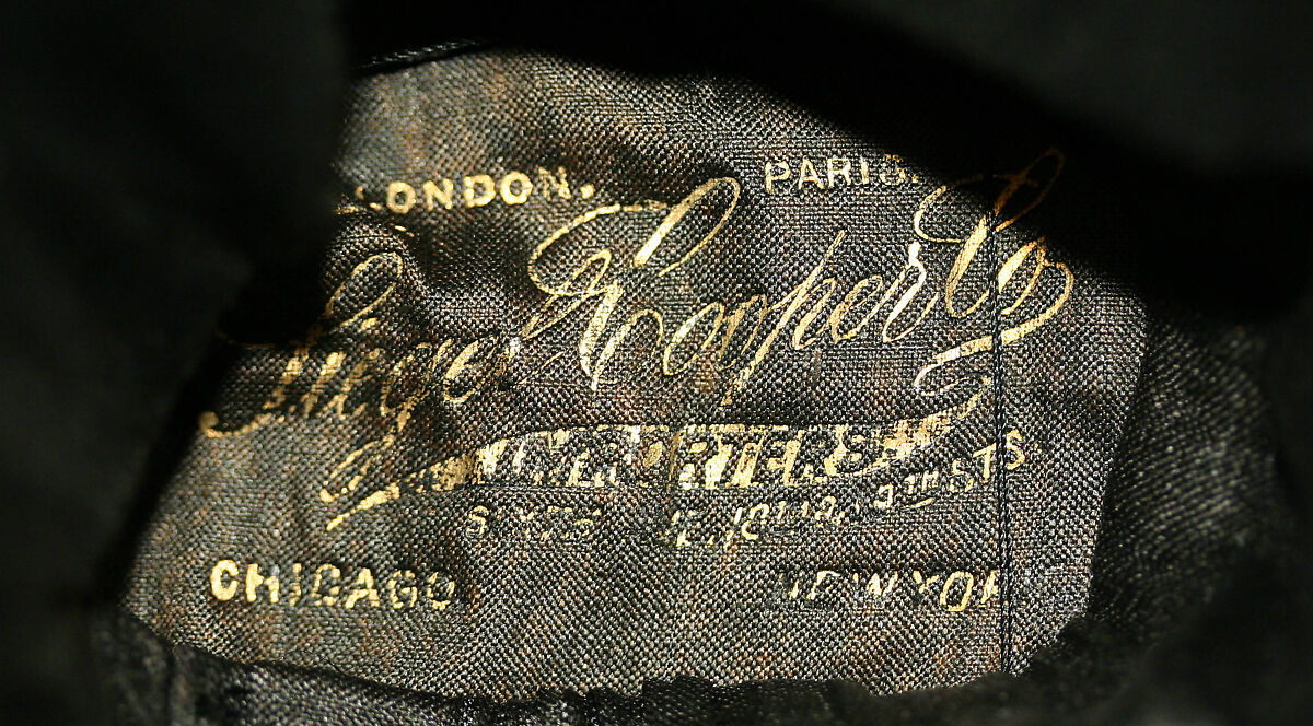 Hat, straw, silk, American