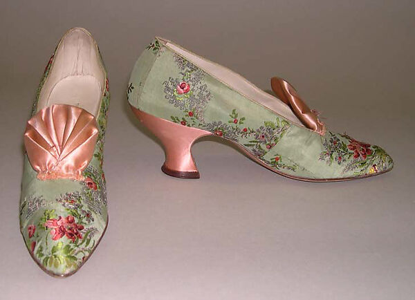 Evening slippers, I. Miller (American, founded 1911), silk, leather, American 