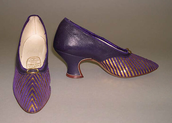 Evening shoes, Hook, Knowles &amp; Co. (British), leather, British 