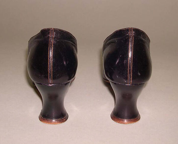 Slippers, leather, American