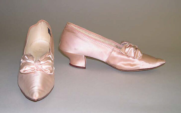 Pumps, Alfred J. Cammeyer (American, founded New York, active 1875–1930s), silk, leather, glass, American 