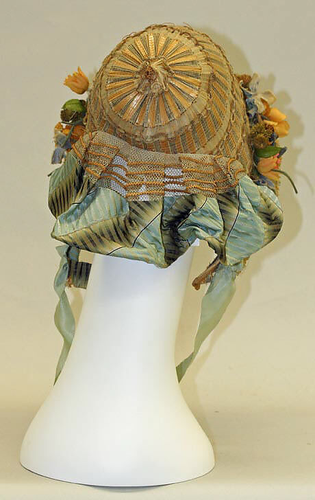 Capote, straw, horsehair, French