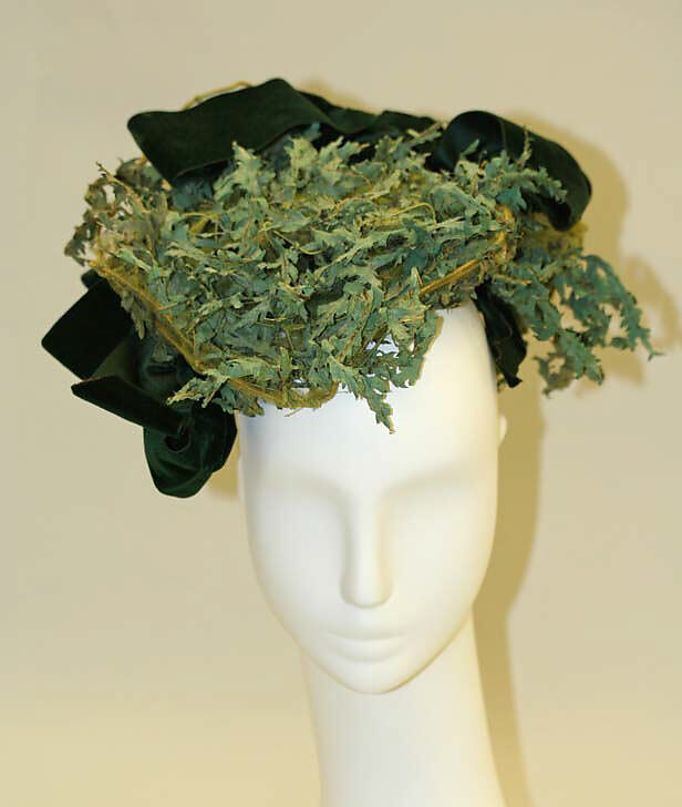 Hat, silk, cotton, American 