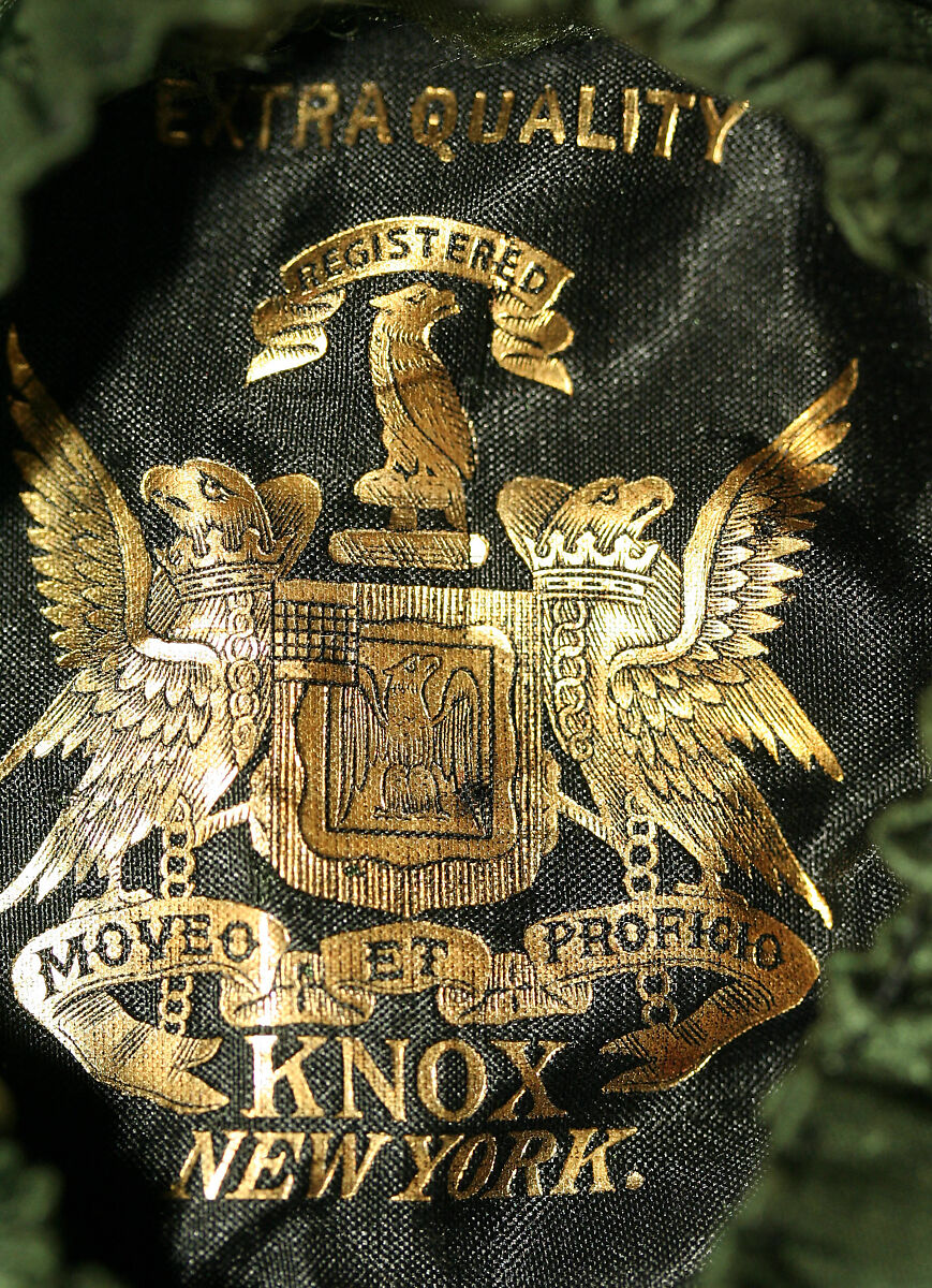 Hat, silk, cotton, American