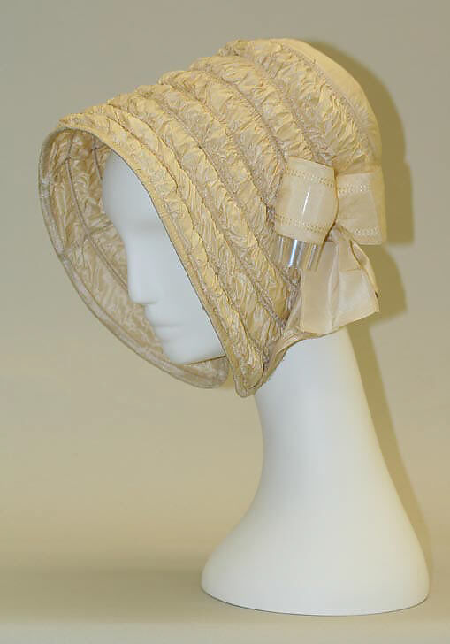 Bonnet, silk, American 