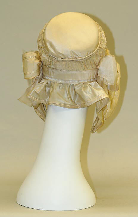 Bonnet, silk, American