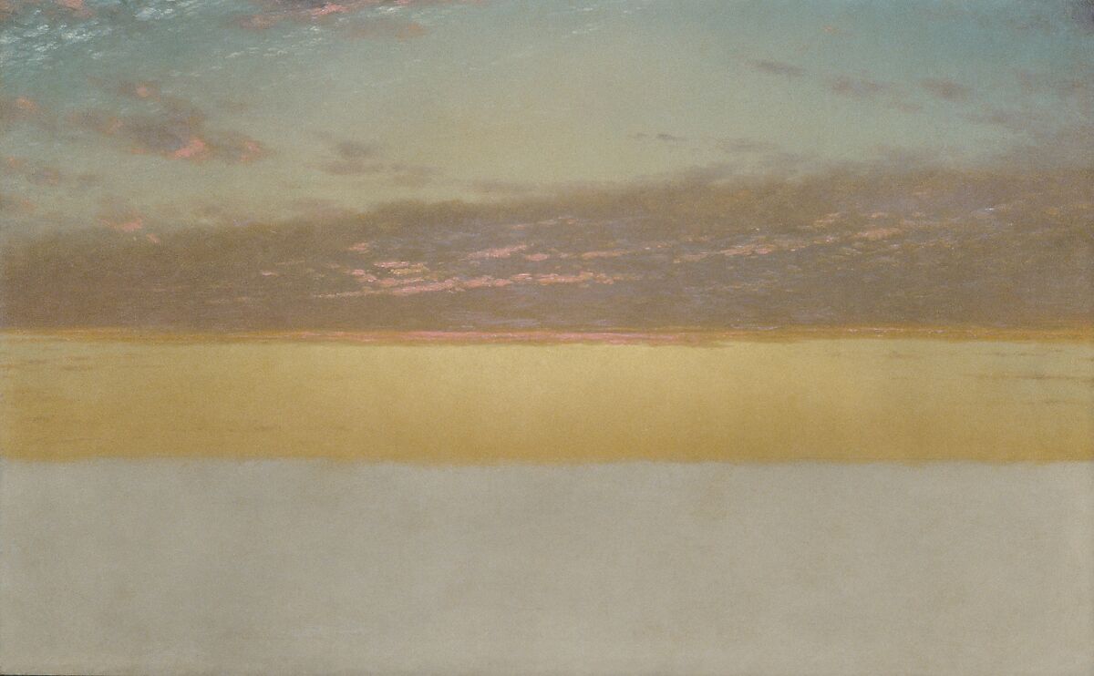 Sunset Sky, John Frederick Kensett (American, Cheshire, Connecticut 1816–1872 New York), Oil on canvas, American 