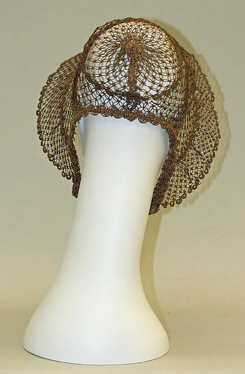Bonnet, silk, American