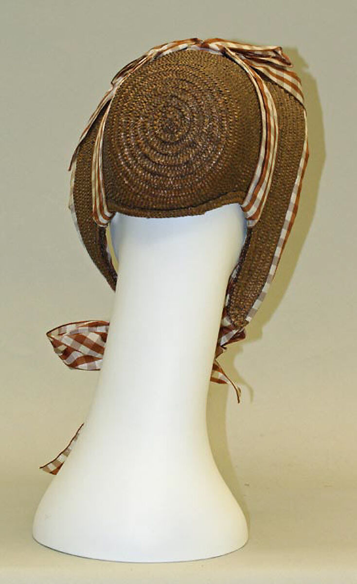 Bonnet, straw, American