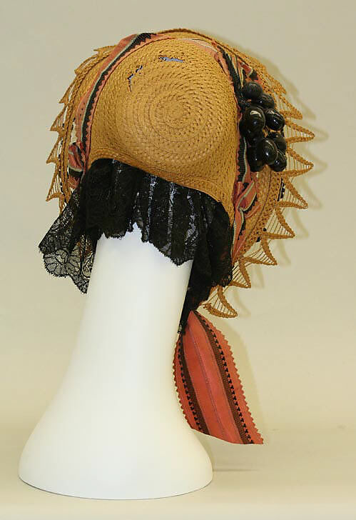 Bonnet, straw, American