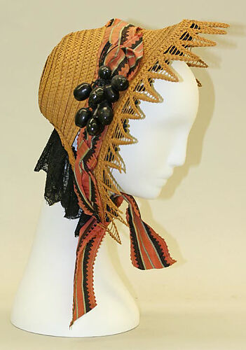 French Bibi Bonnet/1830's 