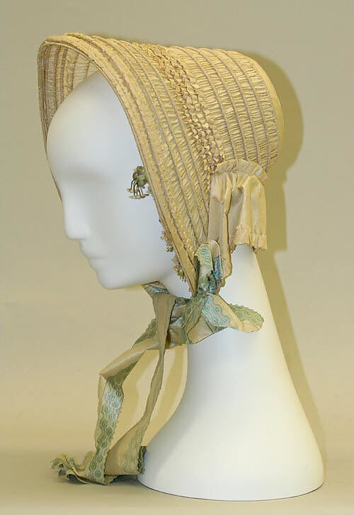 Bonnet, silk, American 