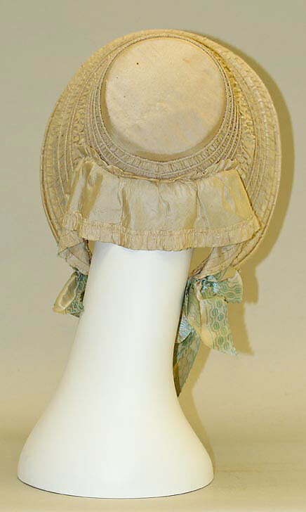 Bonnet, silk, American
