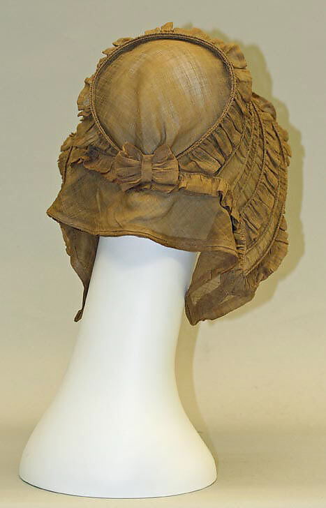 Bonnet, cotton, American or European