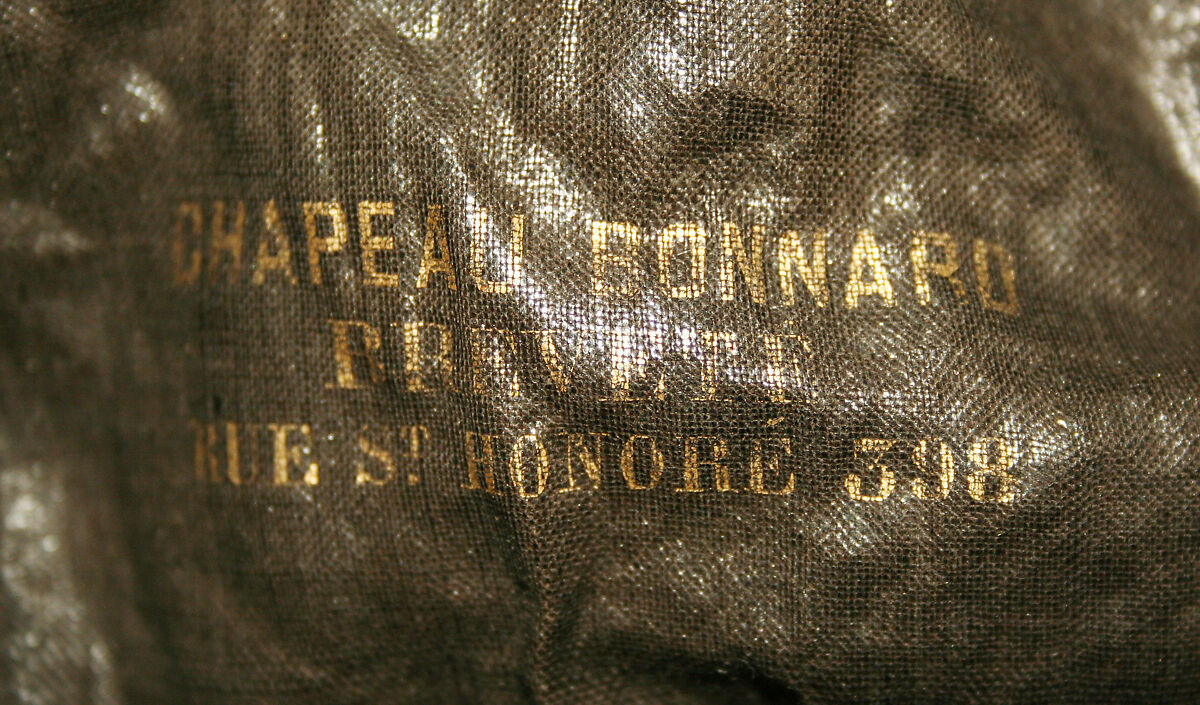 Hat, silk, French