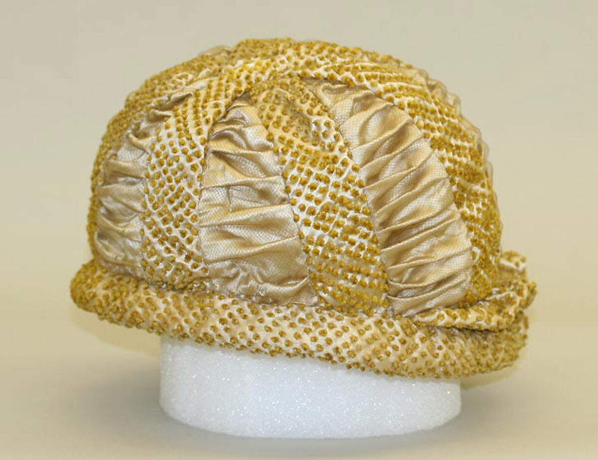 Turban, silk, probably French 