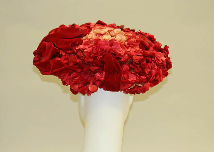 Hat, silk, metal, American 